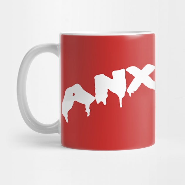 Anxiety Graphic Novelty Design in White by CatsandBats